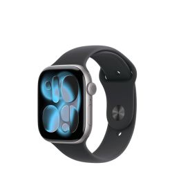 APPLE WATCH SERIES 11 GPS 46MM - SPACE GREY ALUMINIUM CASE WITH BLACK SPORT BAND S M
