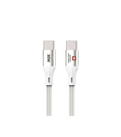 SWISS MILITARY 30W TYPE C TO TYPE C 1 2M CABLE WHITE - SM-CB-CC-30WPD-12Mt-WHI