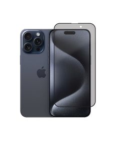 MAX & MAX IPHONE 15 PRO TEMPERED GLASS - PRIVACY