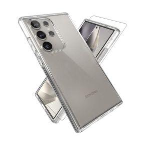 Max & Max Samsung S24 Ultra Clear Case + Tempered Glass (Bundle)